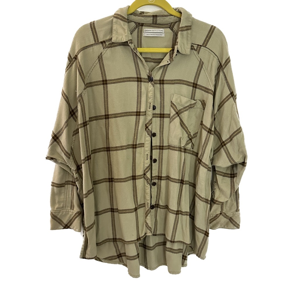 Urban Outfitters Green Oversized Flannel